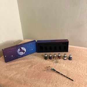 Unicorn Glass Dip Ink Pen With Rest Ink Well & 6 Inks NIB